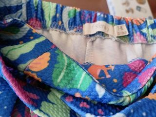 Pantalón corto niña estampado jungla, talla 7-8 añ