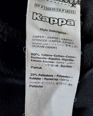 Jersey Kappa Negro