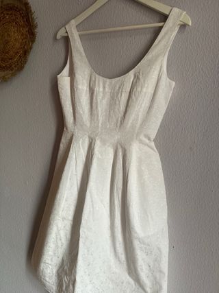 Vestido novia,corto(bajo rodilla),blanco