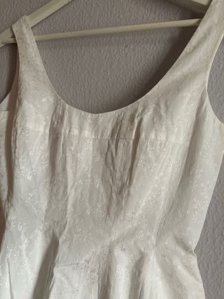Vestido novia,corto(bajo rodilla),blanco