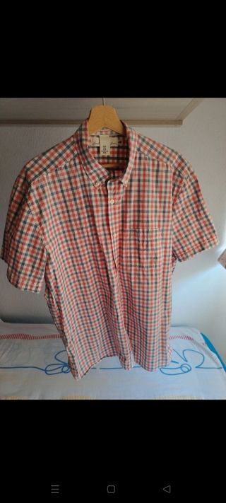 Camisa H&M cuadros hombre XL