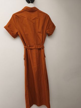 Vestido naranja sin estrenar largo