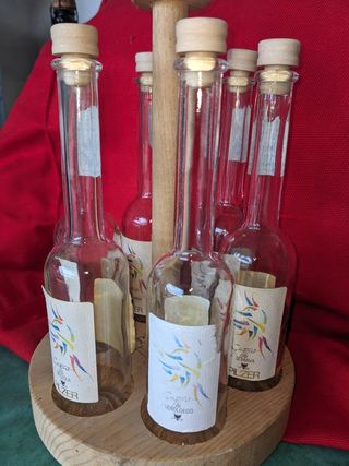 6 Bottiglie Grappa Pilzer vuote