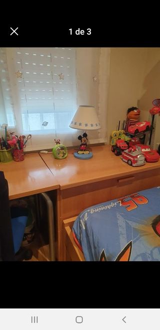 Escritorio más alcon para guardar cosas madera de