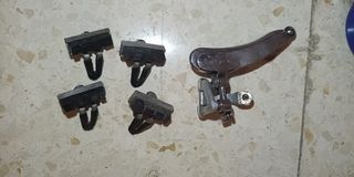 Desviador y zapatas bici antigua