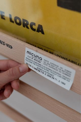 Cuna Micuna Copito 60x 120 + colchón visco