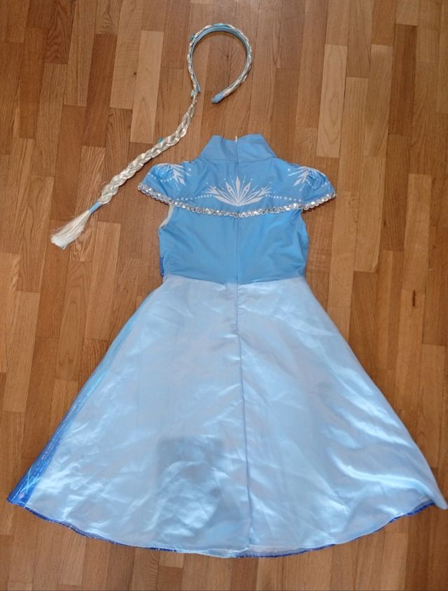 Disfraz Elsa Frozen Azul con diadema