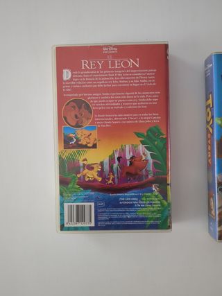 VHS El Rey León y Toy Story Originales