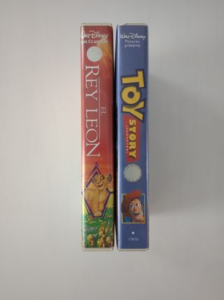 VHS El Rey León y Toy Story Originales