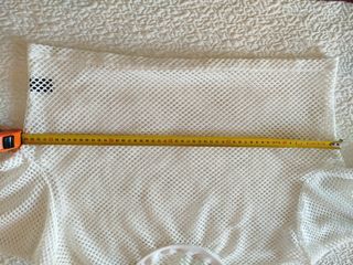 Top de rejilla blanco