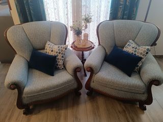 Sofá clásico de 3 plazas y 2 sillones