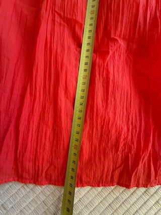Falda midi Zara roja