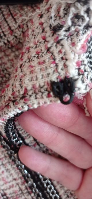 Chaqueta tweed jaspeado tipo Chanel