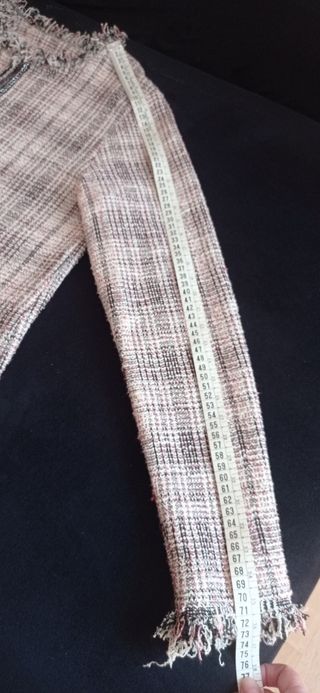 Chaqueta tweed jaspeado tipo Chanel
