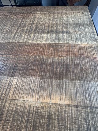 Mesa Industrial Madera Maciza y Hierro