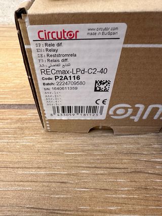 Diferencial Reconectador Circutor RECmax LPd-C2-40