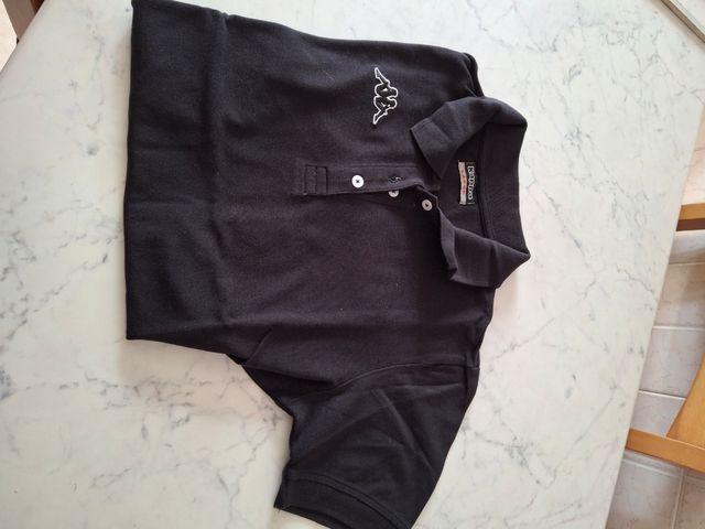 Polo Kappa donna nero taglia L