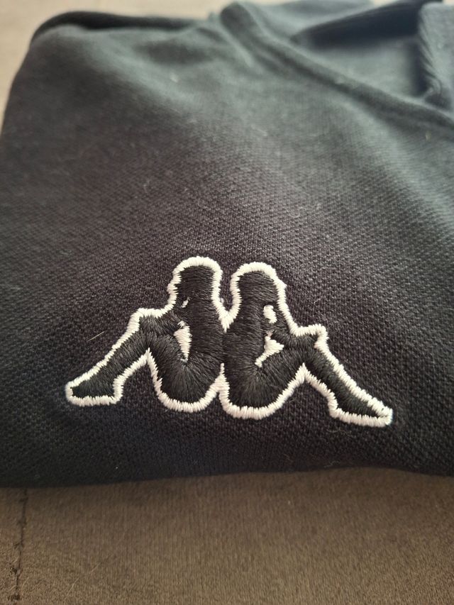 Polo Kappa donna nero taglia L