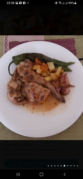 Cocinero chef a domicilio.
