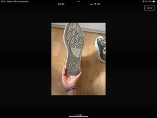 Converse gris oscuro talla 37