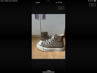 Converse gris oscuro talla 37