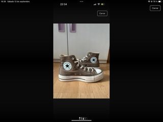Converse gris oscuro talla 37