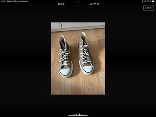 Converse gris oscuro talla 37
