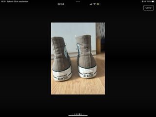 Converse gris oscuro talla 37