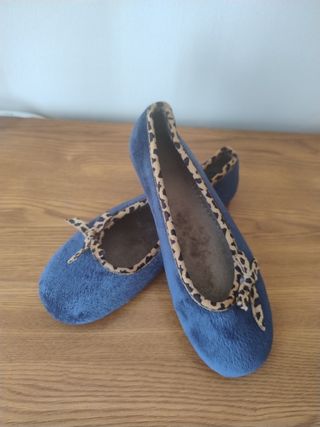 Zapatos planos azules