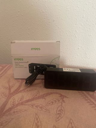 Reloj Despertador Digital Inves Negro