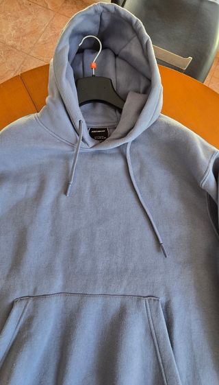 Sudadera básica azul talla L