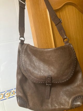 Bolso Unisex Piel Marrón
