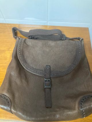 Bolso Unisex Piel Marrón
