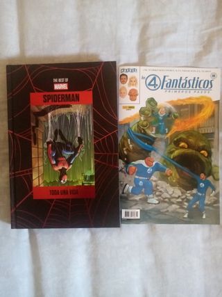 Spiderman toda una vida y grapa los 4 fantasticos