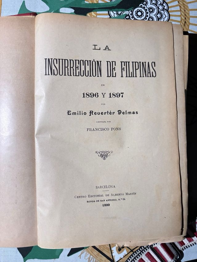 La insurrección de filipinas Emilio Revertér