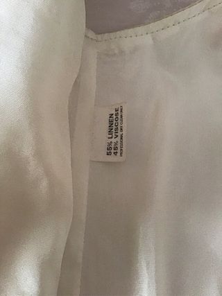 Chaleco Nikos Apostolopoulos Lino Bordado 80s