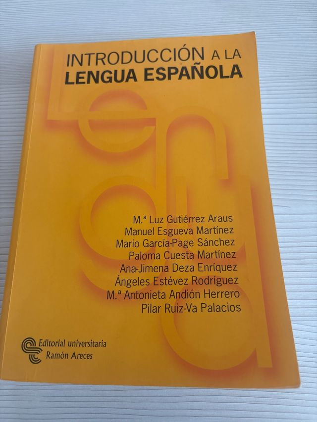 Introducción a la lengua española