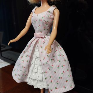 Abito Barbie Vintage Fatto a Mano Riproduzione