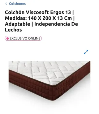 Colchón con una Base tapizada IKEA con patas 