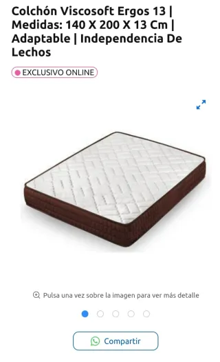 Colchón con una Base tapizada IKEA con patas 