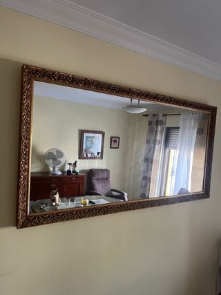 Espejo Clásico Madera y Cristal