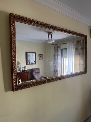 Espejo Clásico Madera y Cristal