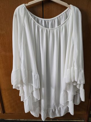 Blusón Vestido Blanco