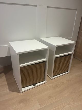 Mesitas de noche Ikea blancas