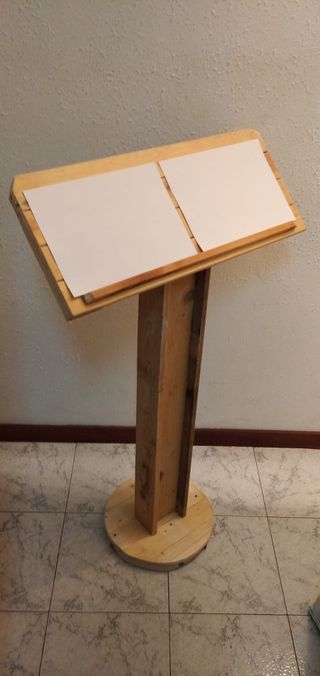 Atril rústico hosteleria carta restaurante