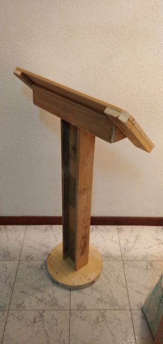 Atril rústico hosteleria carta restaurante