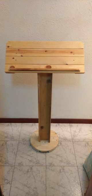 Atril rústico hosteleria carta restaurante