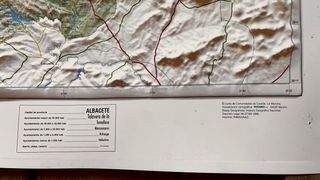 Mapa relieve Castilla la Mancha 1:400.000 IGN