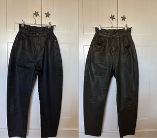 Pack 2 Pantalones Zara Efecto Piel