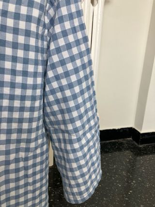 Camicia donna quadri blu e bianchi